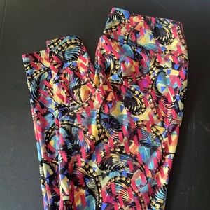 LuLaRoe soft one size leggings - muted colors